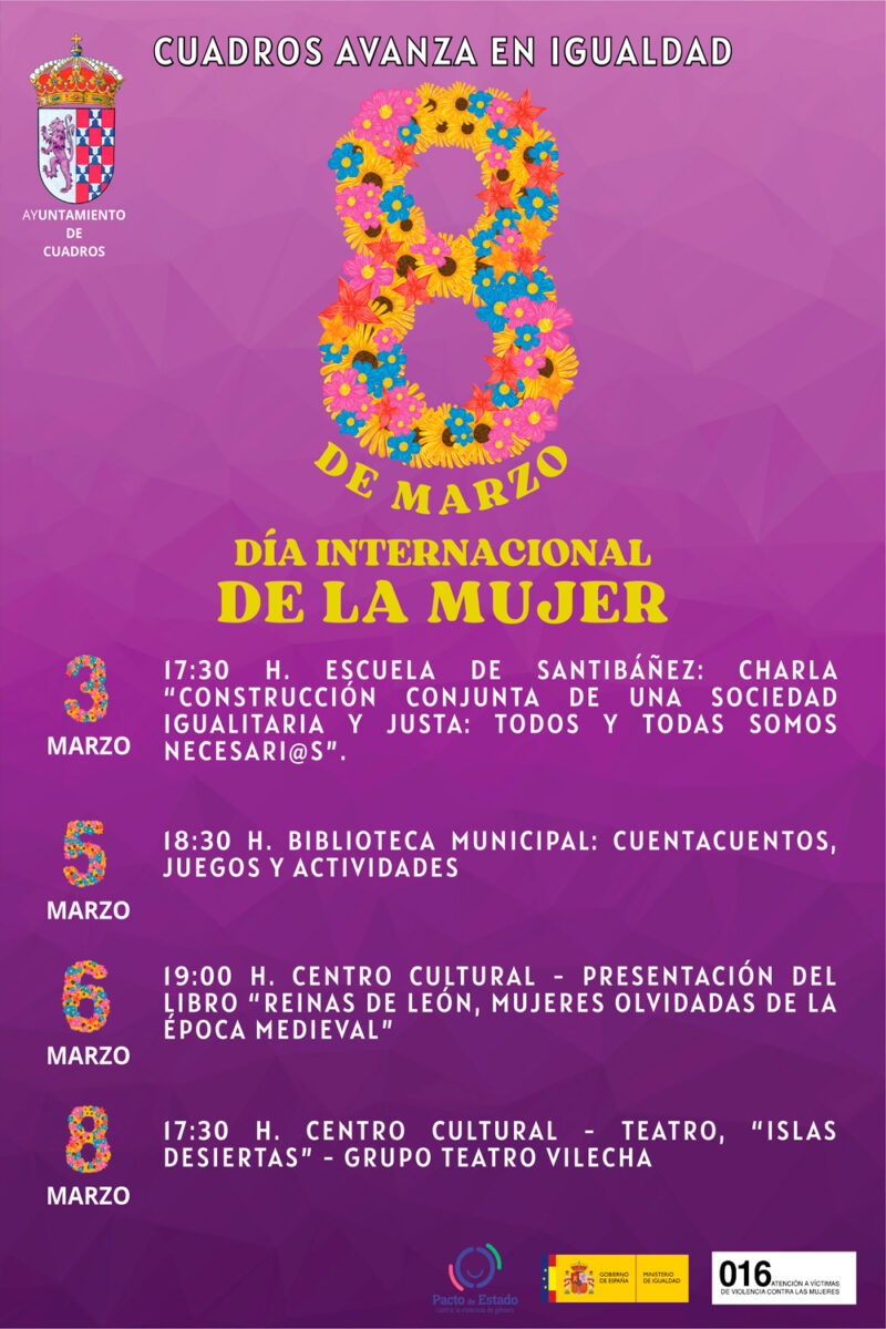 8 de marzo - Día Internacional de la Mujer - Ayuntamiento de Cuadros
